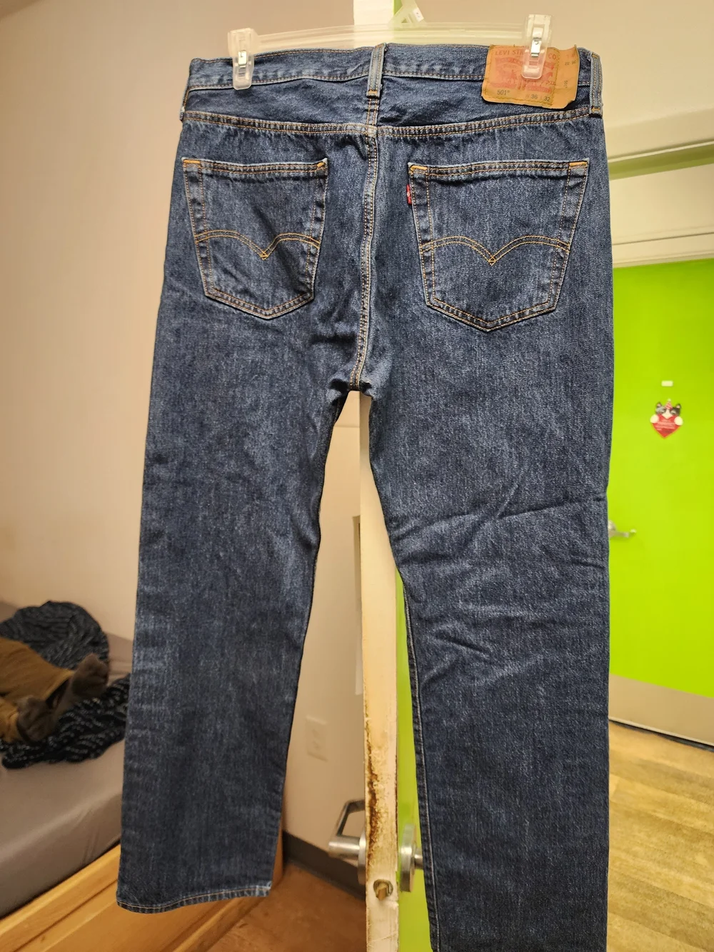 Levi's Straight Leg Indigo Blue Jeans